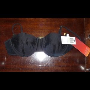 Luxe Black Bikini Top size 4